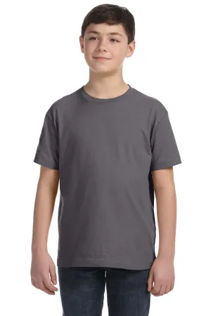 LAT Youth Fine Jersey Short Sleeve Crewneck T-Shirt - Charcoal Grey
