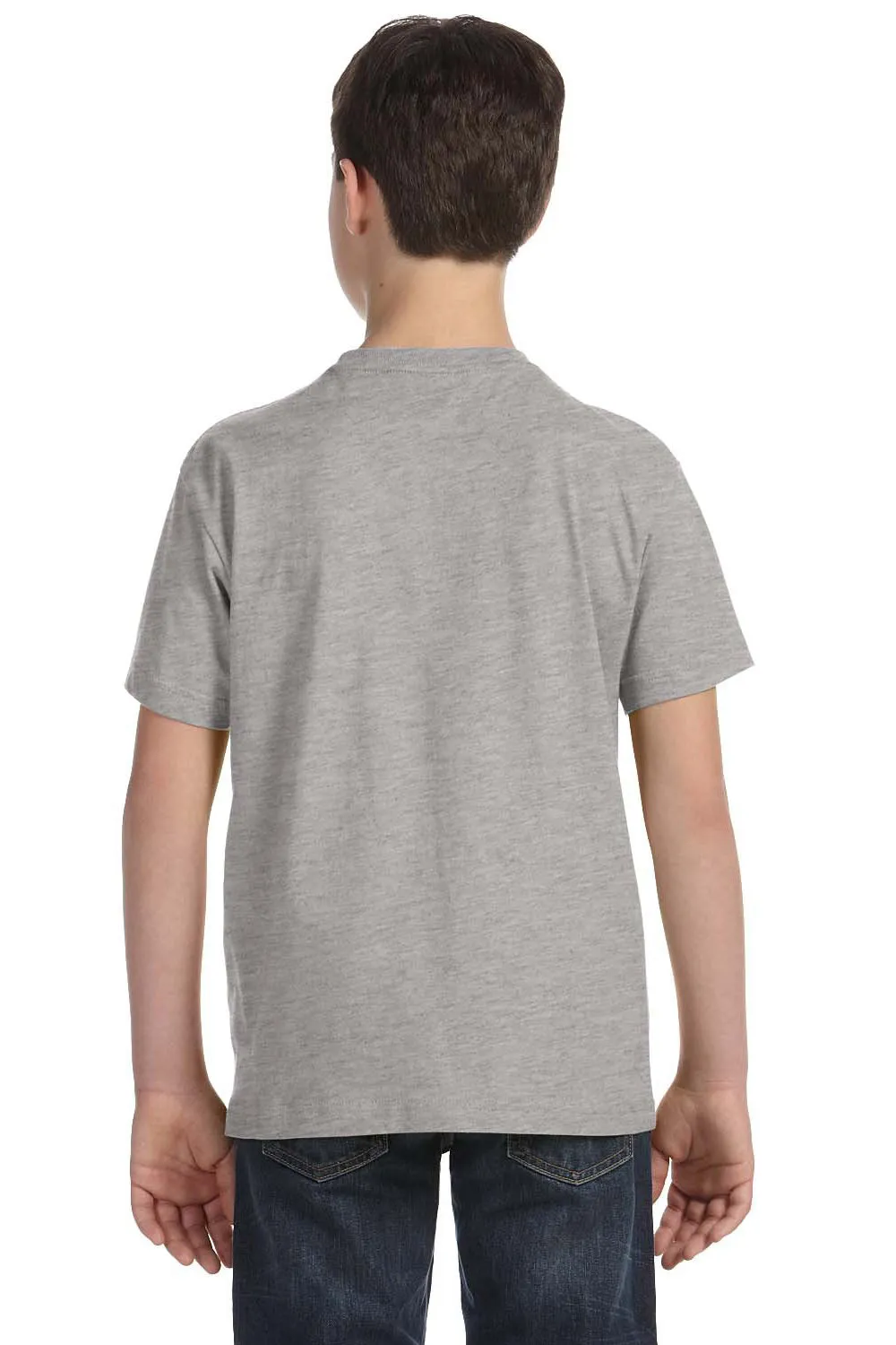 LAT Youth Fine Jersey Short Sleeve Crewneck T-Shirt - Heather Grey