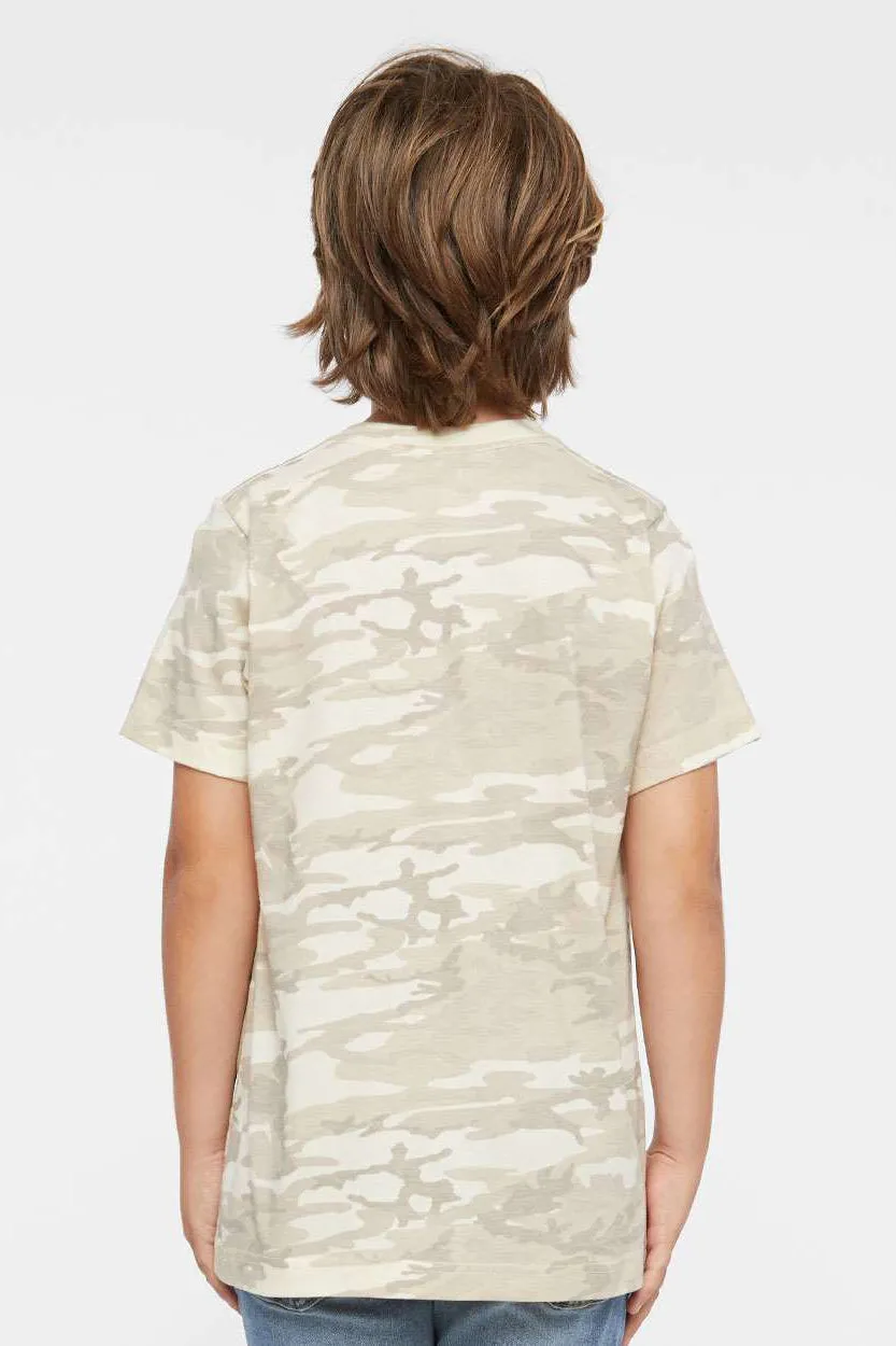 LAT Youth Fine Jersey Short Sleeve Crewneck T-Shirt - Natural Camo
