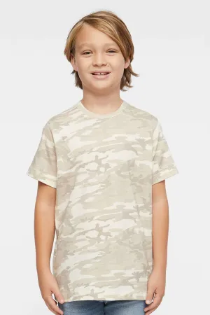 LAT Youth Fine Jersey Short Sleeve Crewneck T-Shirt - Natural Camo