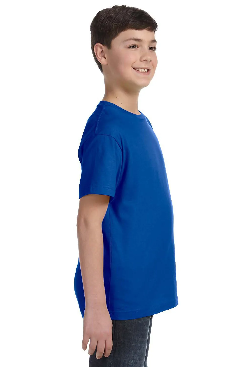 LAT Youth Fine Jersey Short Sleeve Crewneck T-Shirt - Royal Blue
