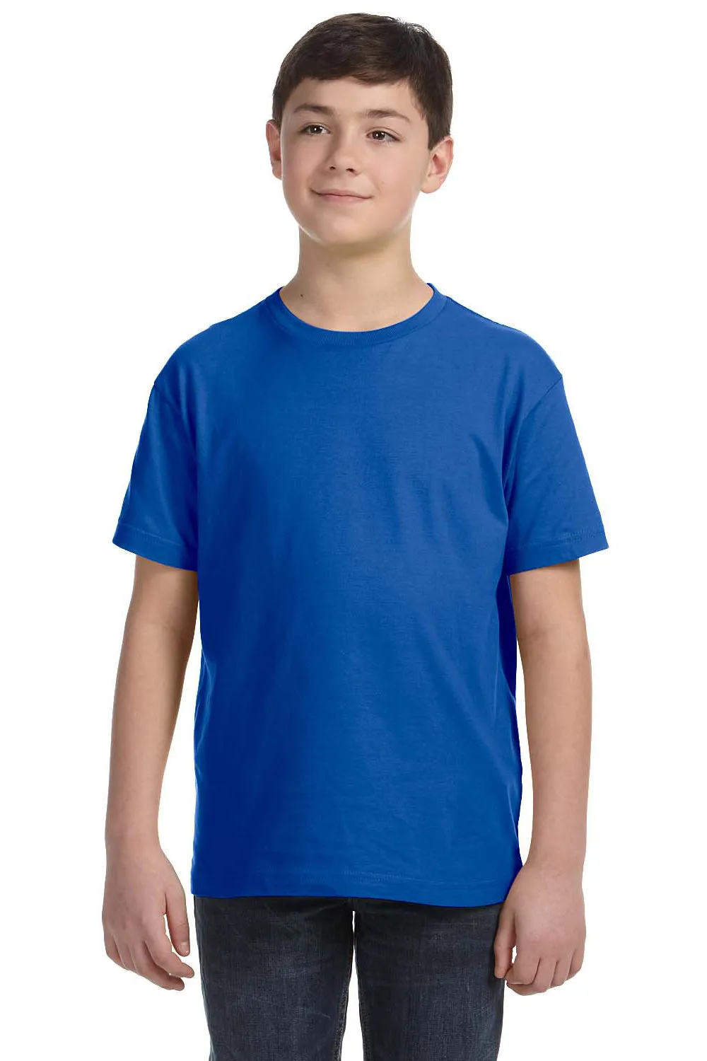 LAT Youth Fine Jersey Short Sleeve Crewneck T-Shirt - Royal Blue