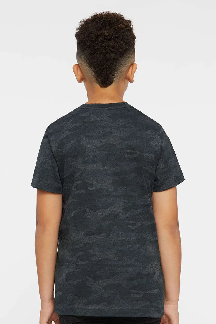 LAT Youth Fine Jersey Short Sleeve Crewneck T-Shirt - Storm Camo