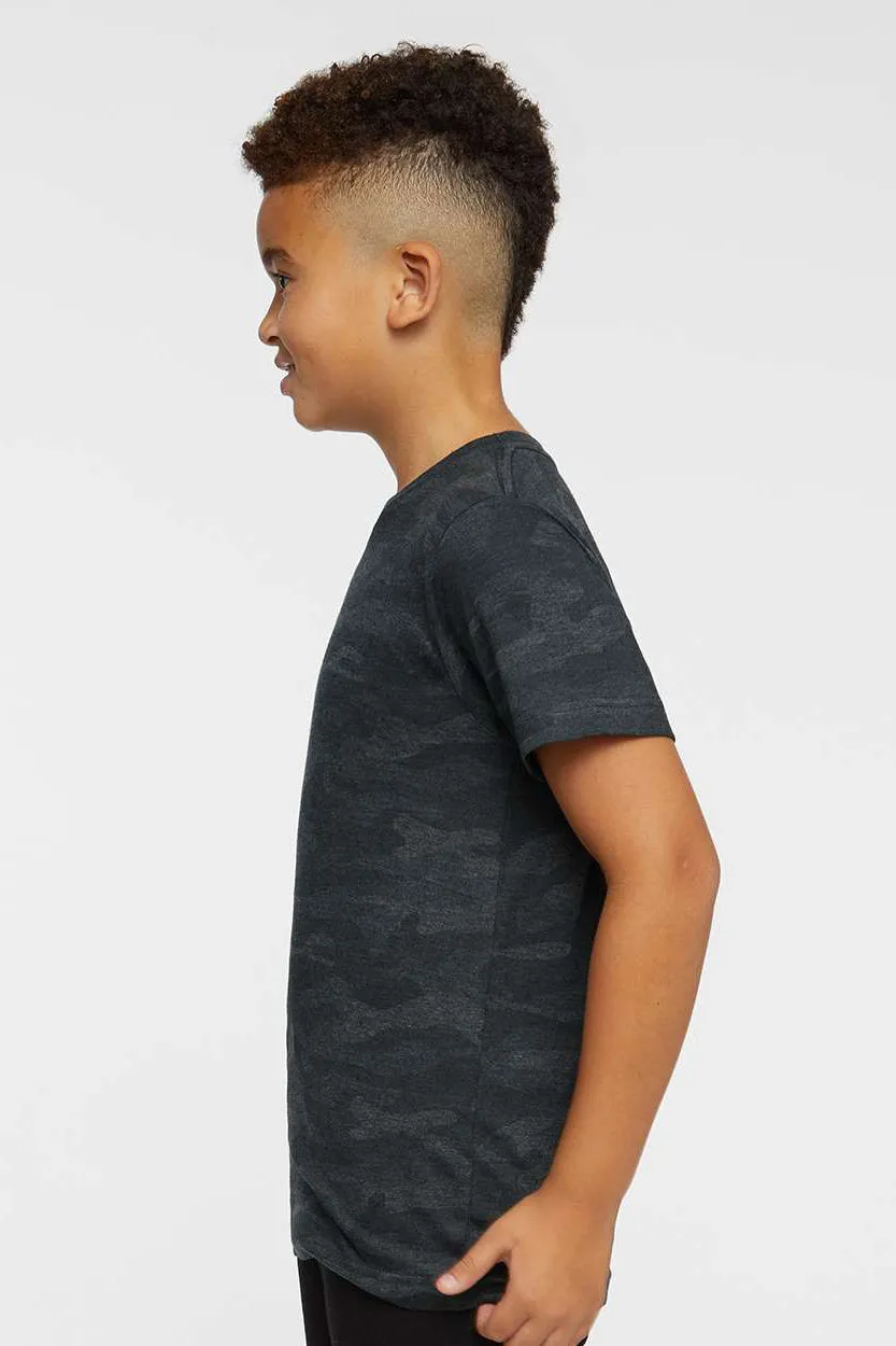 LAT Youth Fine Jersey Short Sleeve Crewneck T-Shirt - Storm Camo