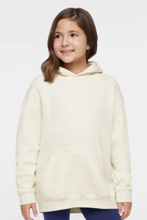 LAT Youth Fleece Hooded Sweatshirt Hoodie w/ Pouch Pocket - Heather Natural