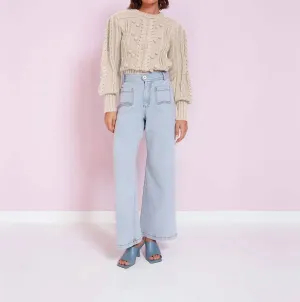Lea Sweater In Ecru