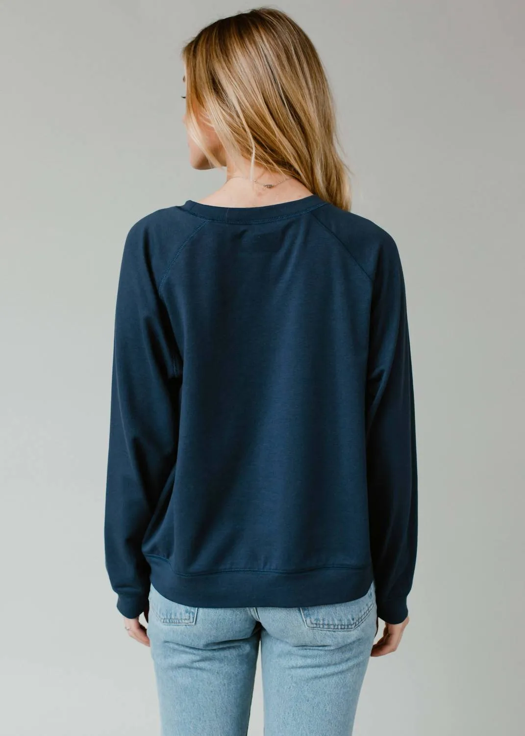 Let It Snow Somewhere Else Sweatshirt In Navy