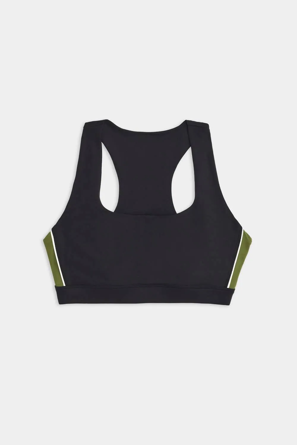 Lexi Rigor Bra In Black/olive