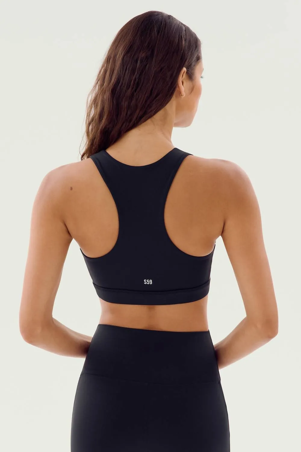 Lexi Rigor Bra In Black/olive
