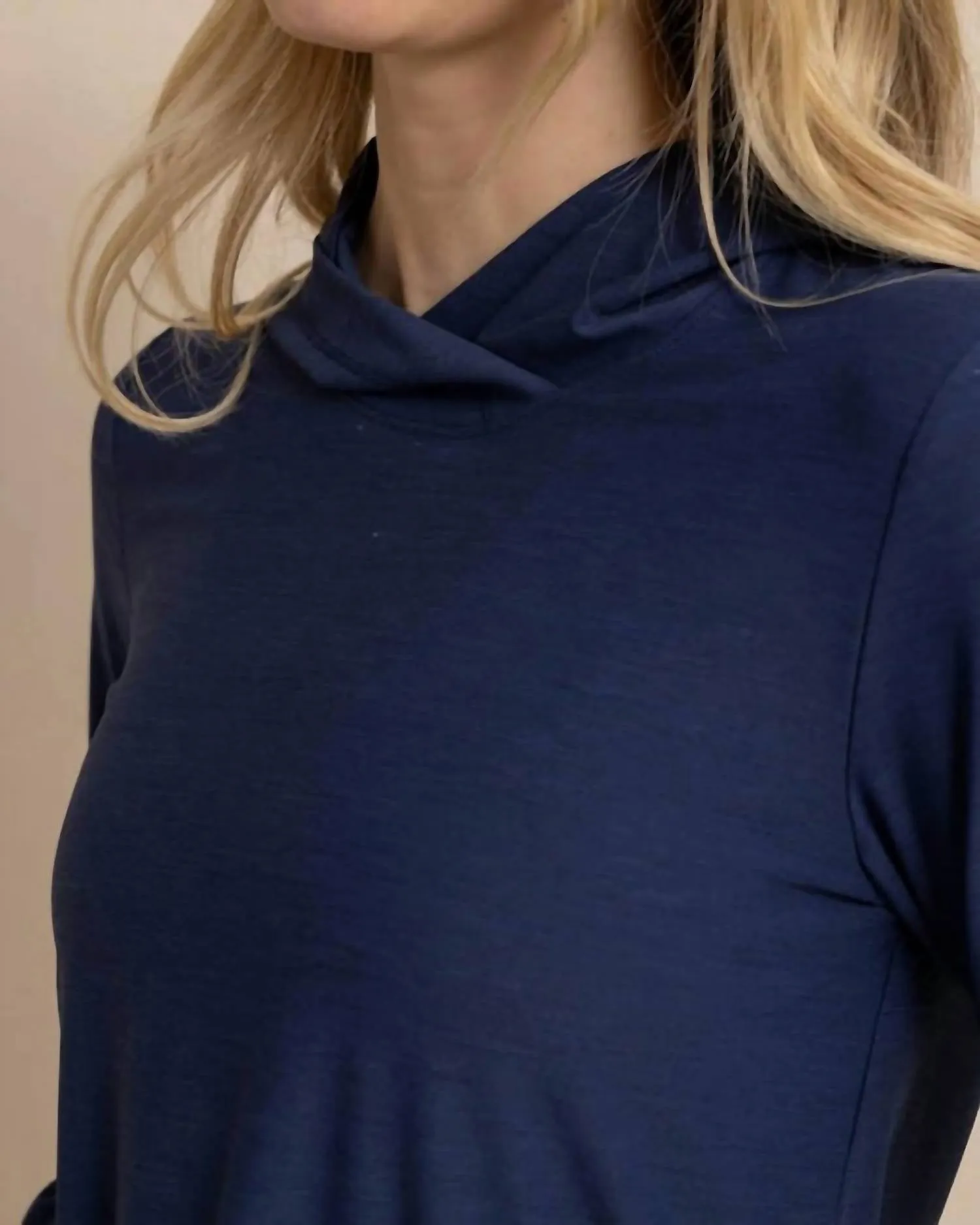Linley Brrr Performance Hoodie In Nautical Navy
