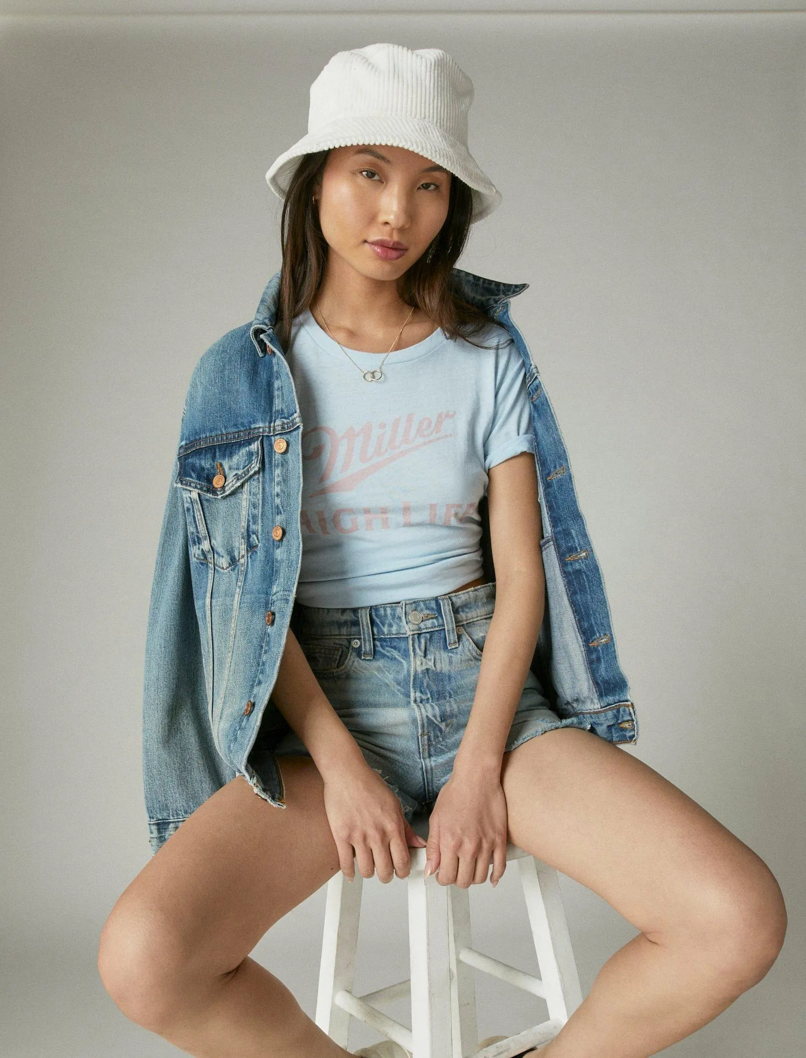 Lucky Brand Miller Highlife Classic Crew Tee Quite Tide Lucky Brand