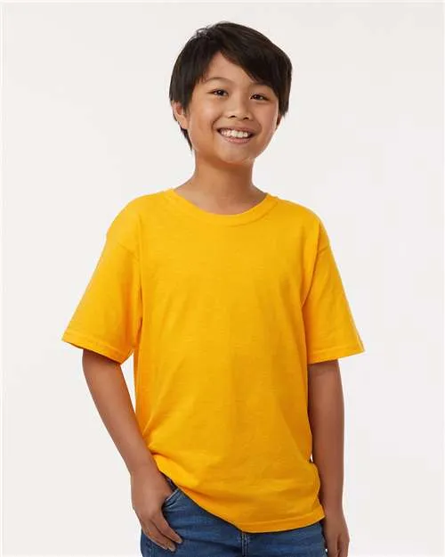 M&O 4850 Youth Gold Soft Touch T-Shirt