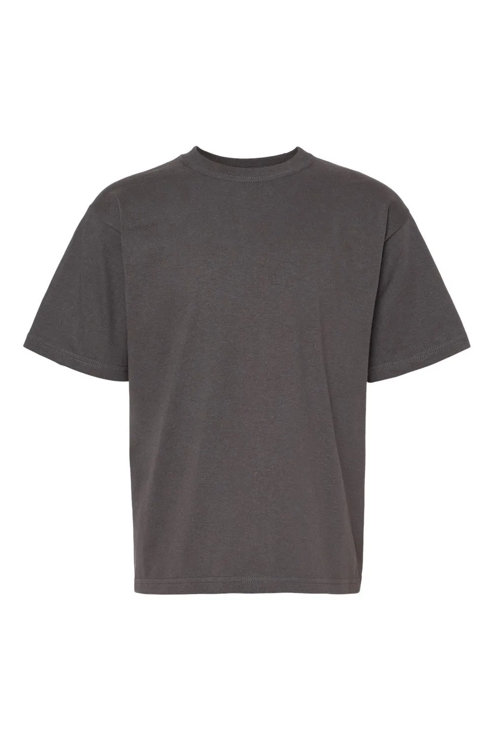 M&O Youth Gold Soft Touch Short Sleeve Crewneck T-Shirt - Charcoal Grey