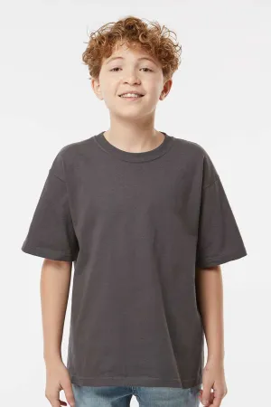 M&O Youth Gold Soft Touch Short Sleeve Crewneck T-Shirt - Charcoal Grey