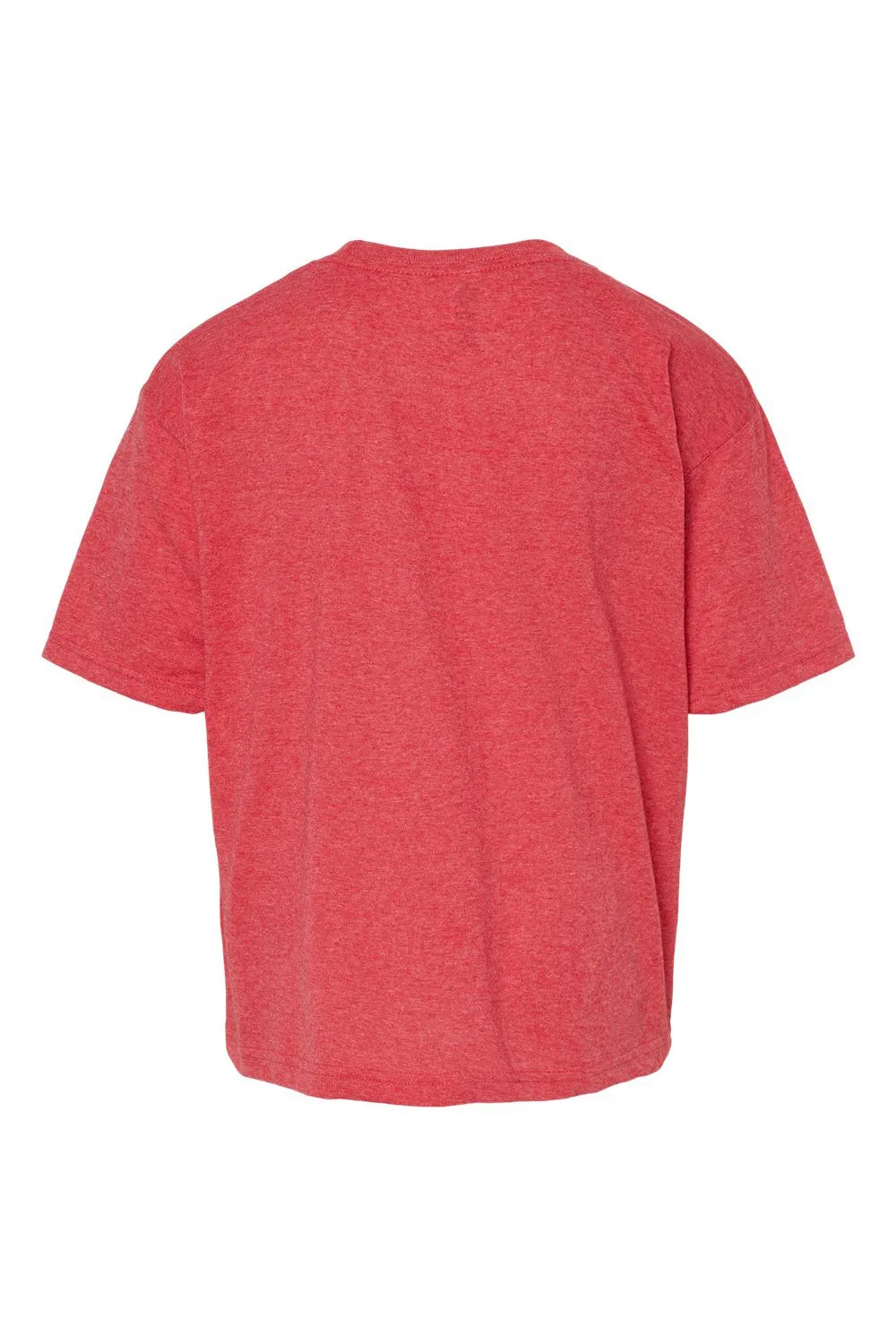 M&O Youth Gold Soft Touch Short Sleeve Crewneck T-Shirt - Heather Red Clothing M-O
