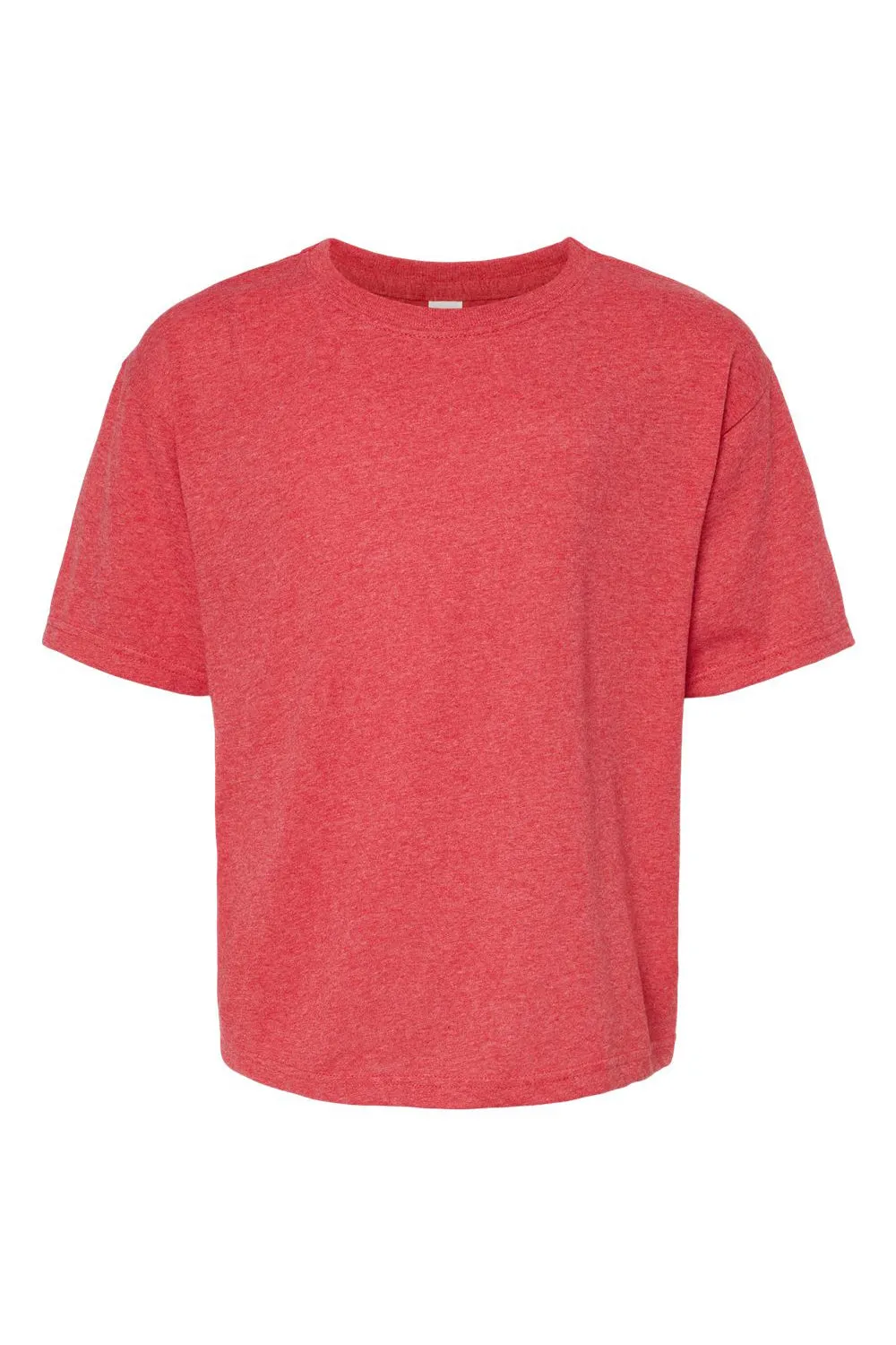 M&O Youth Gold Soft Touch Short Sleeve Crewneck T-Shirt - Heather Red Clothing M-O
