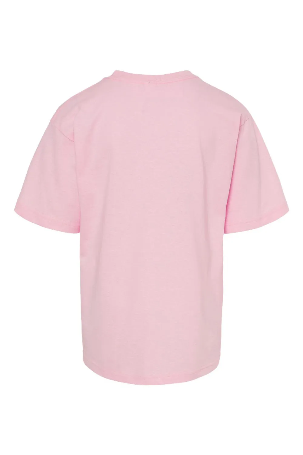 M&O Youth Gold Soft Touch Short Sleeve Crewneck T-Shirt - Light Pink Clothing M-O