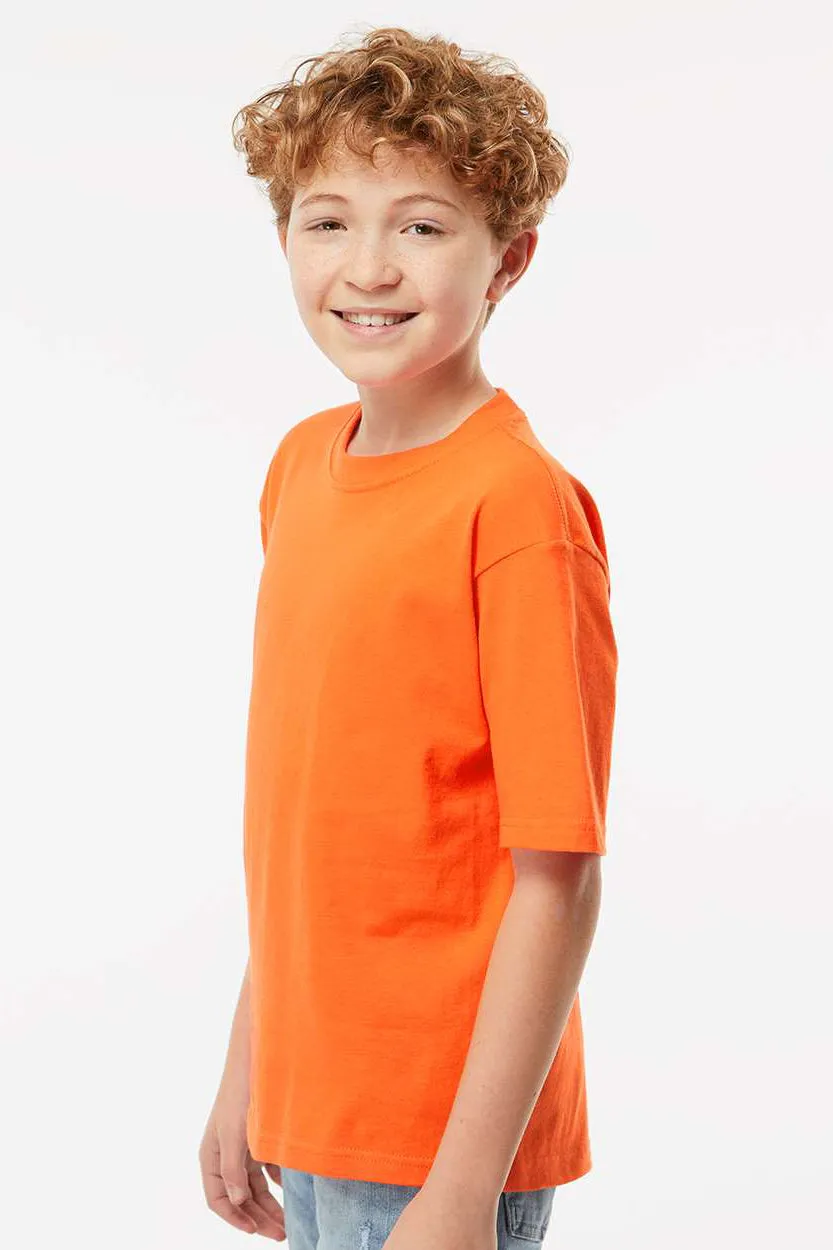 M&O Youth Gold Soft Touch Short Sleeve Crewneck T-Shirt - Orange
