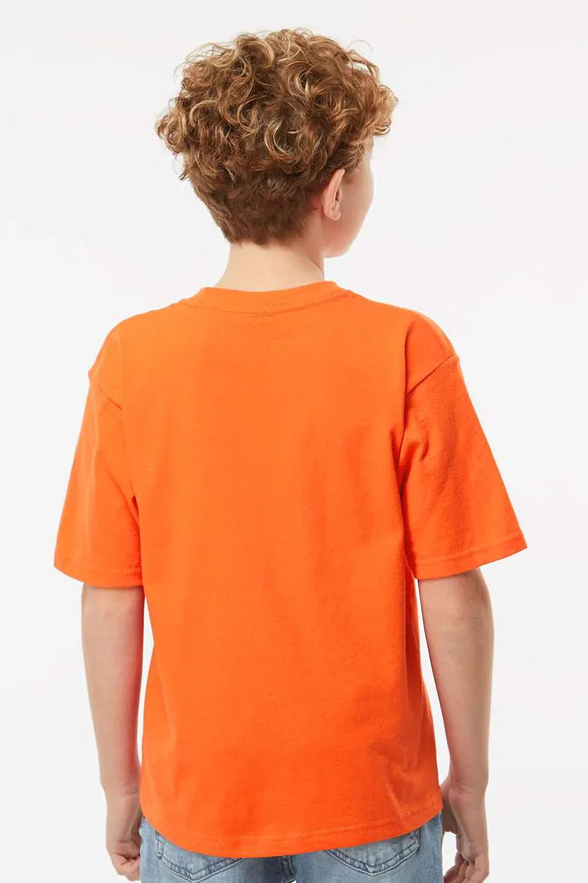 M&O Youth Gold Soft Touch Short Sleeve Crewneck T-Shirt - Orange