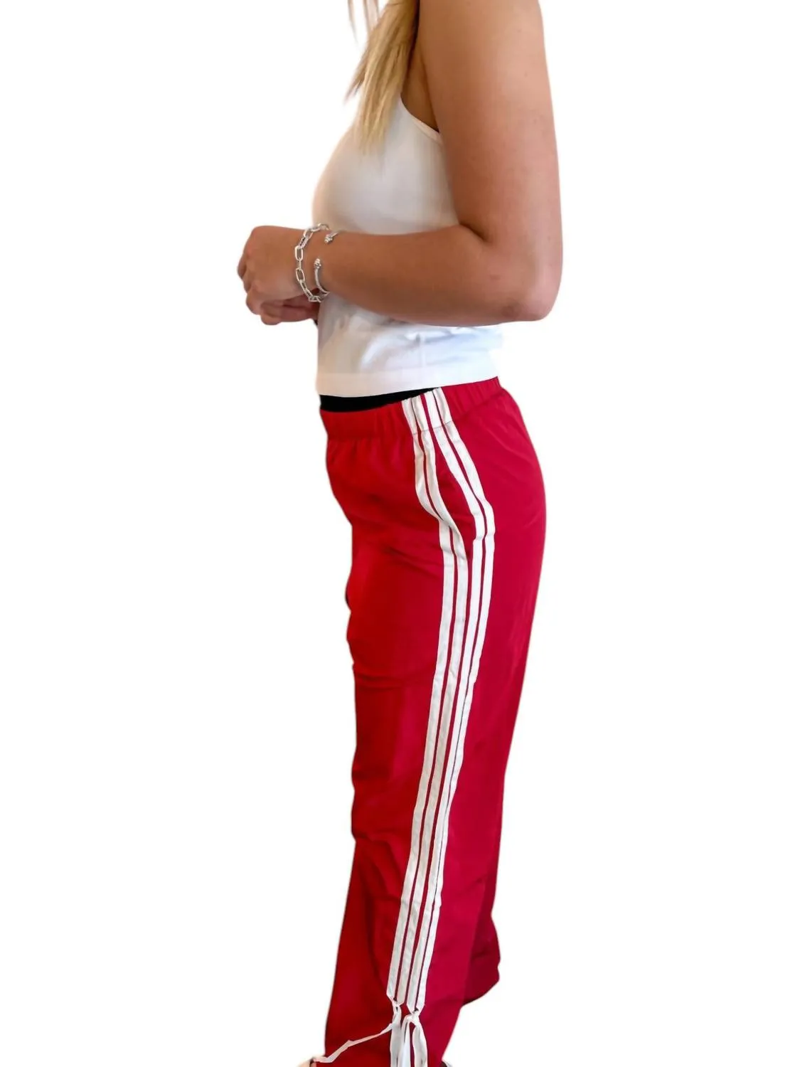 Mel Bow Pants In Burgundy