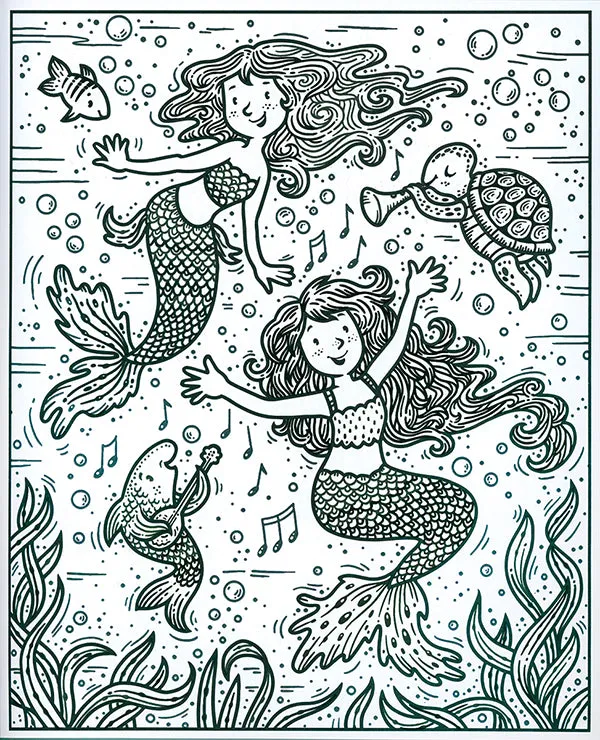 Mermaids - Magic Painting Book