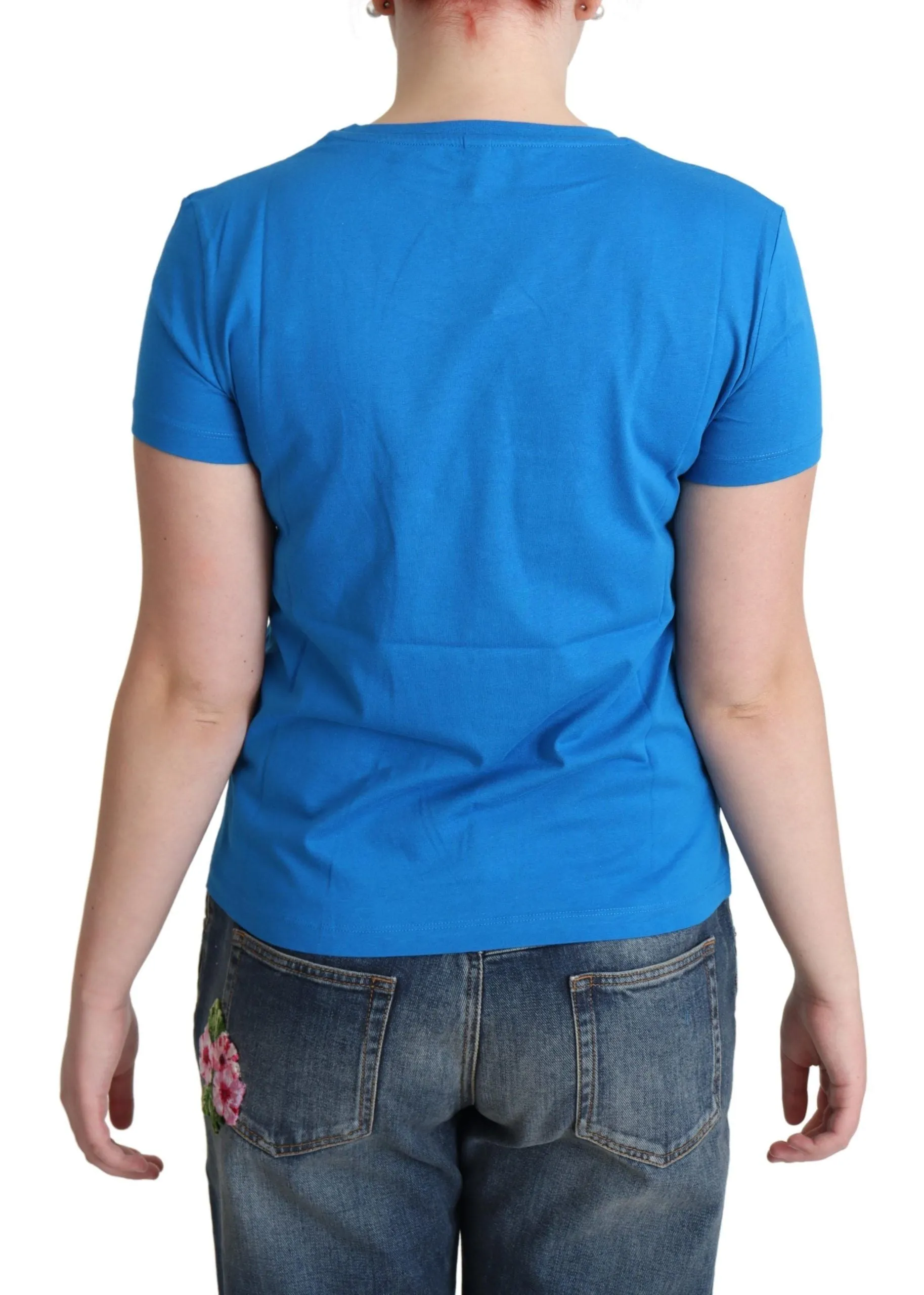 Moschino  Cotton Come Play 4 Us Print Women's T-shirt