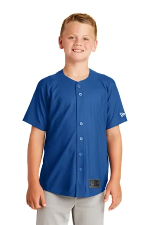 New Era Youth Diamond Era Moisture Wicking Short Sleeve Jersey - Royal Blue