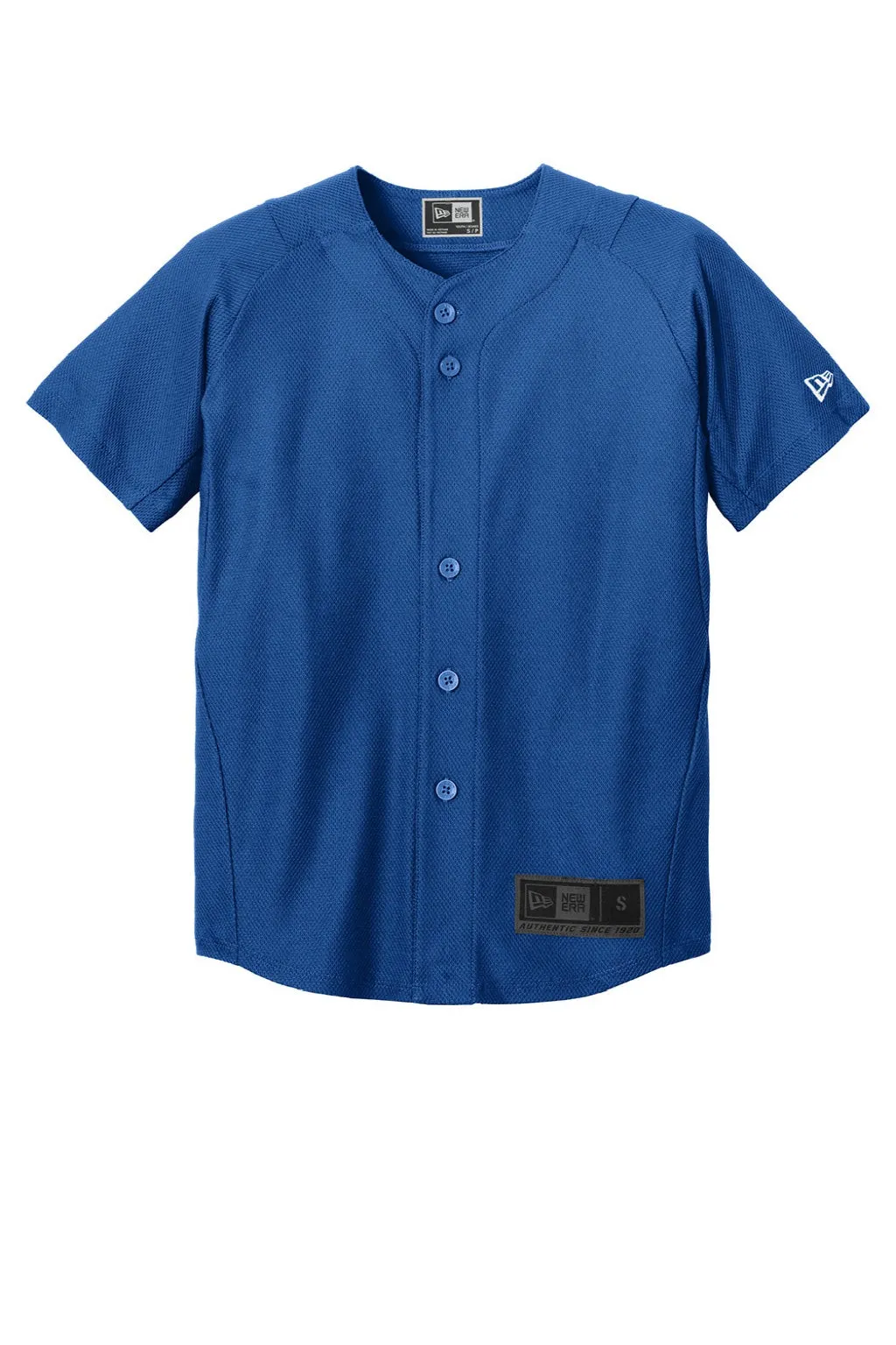 New Era Youth Diamond Era Moisture Wicking Short Sleeve Jersey - Royal Blue