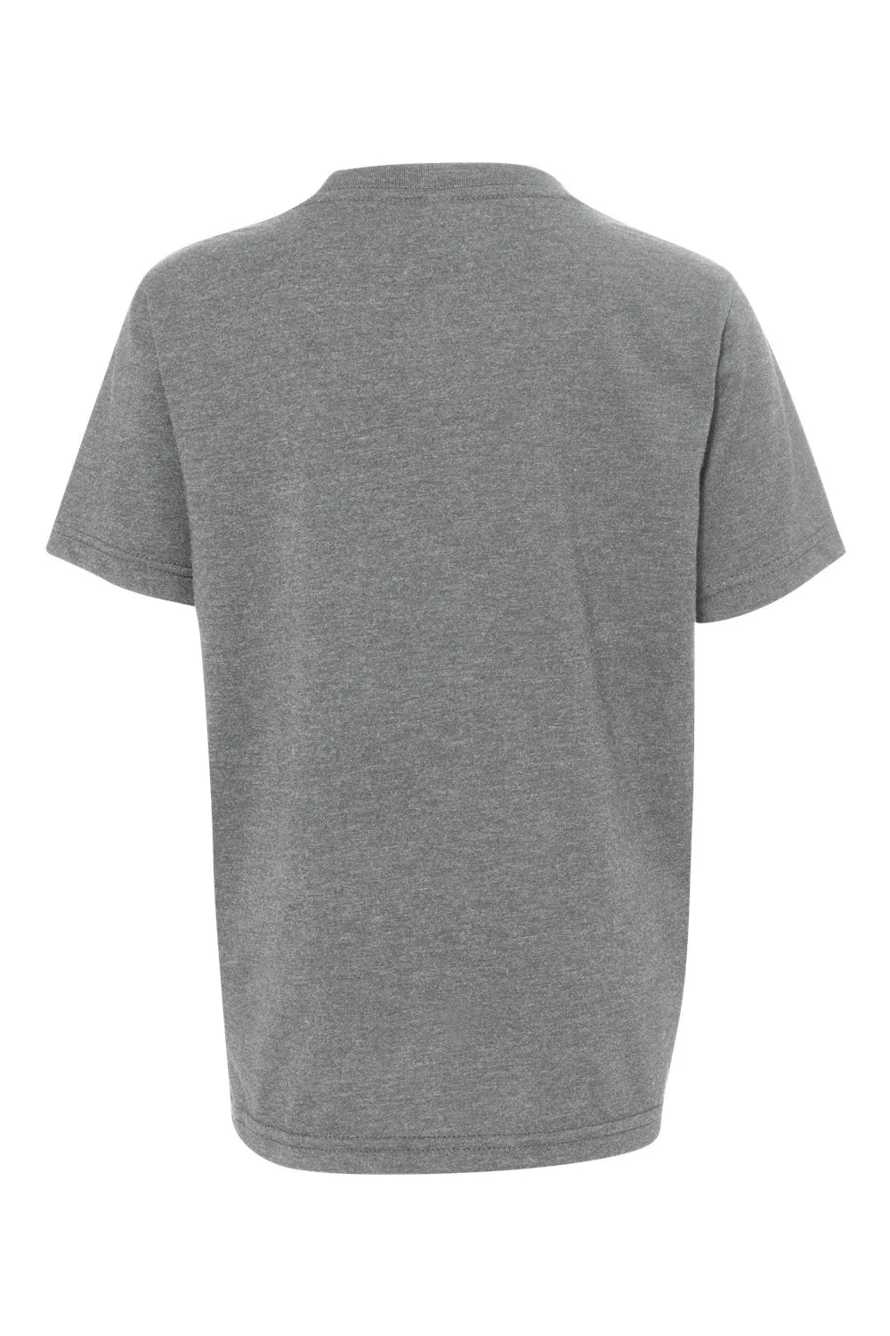 Next Level Youth CVC Jersey Short Sleeve Crewneck T-Shirt - Heather Dark Grey