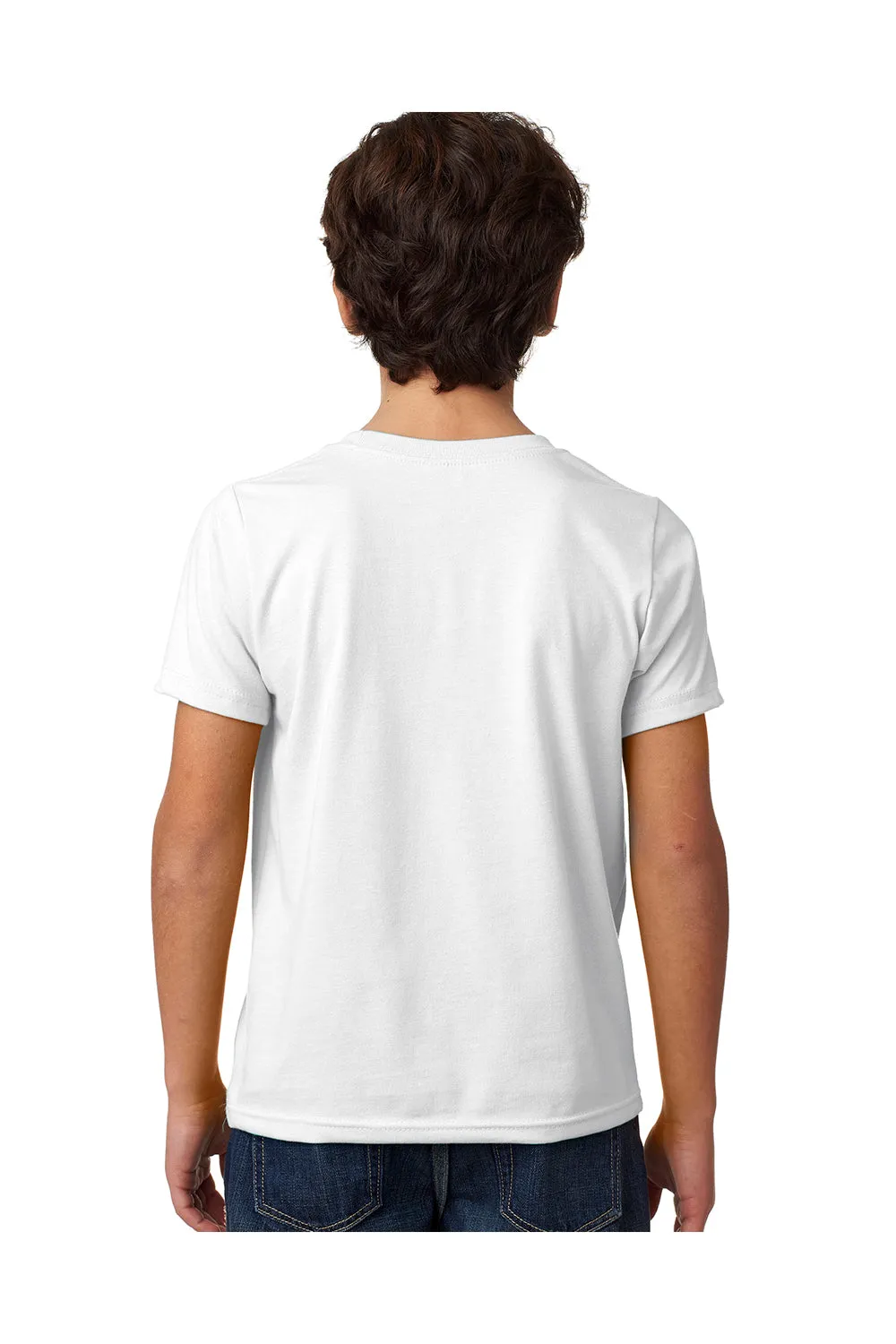 Next Level Youth CVC Jersey Short Sleeve Crewneck T-Shirt - White