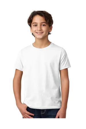 Next Level Youth CVC Jersey Short Sleeve Crewneck T-Shirt - White