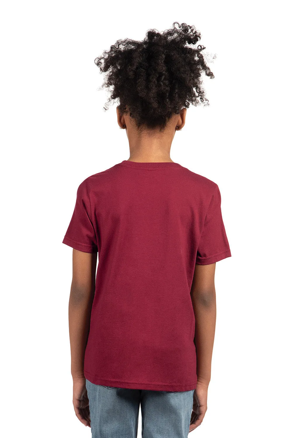 Next Level Youth Fine Jersey Short Sleeve Crewneck T-Shirt - Cardinal Red