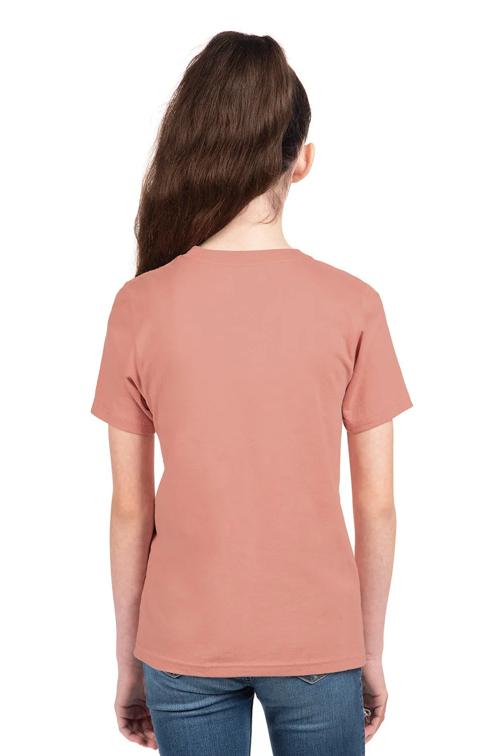 Next Level Youth Fine Jersey Short Sleeve Crewneck T-Shirt - Desert Pink