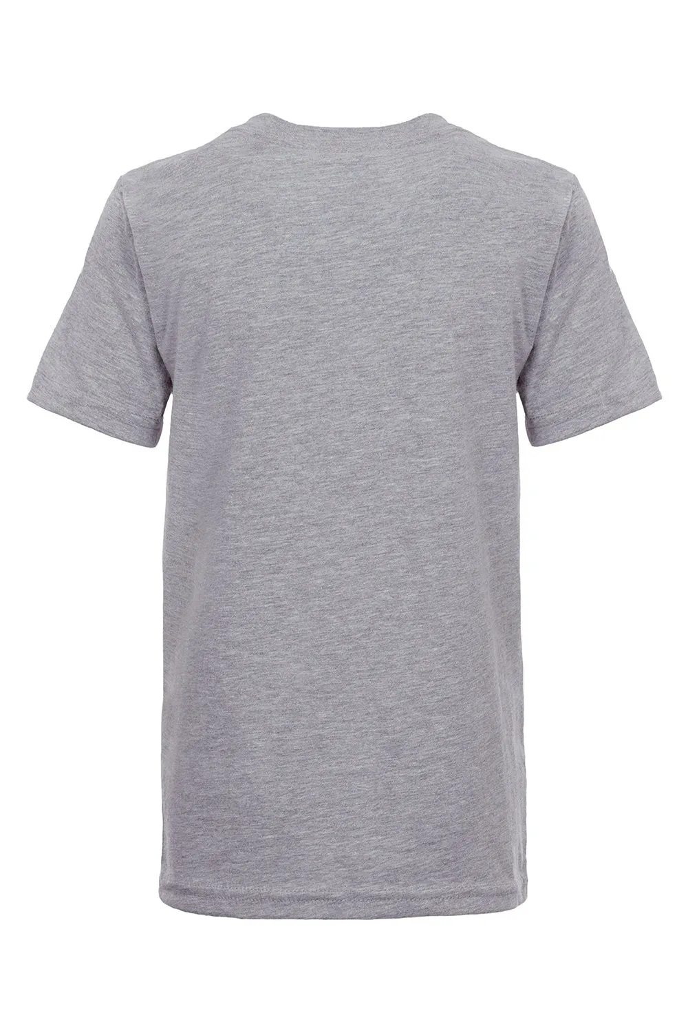 Next Level Youth Fine Jersey Short Sleeve Crewneck T-Shirt - Heather Grey