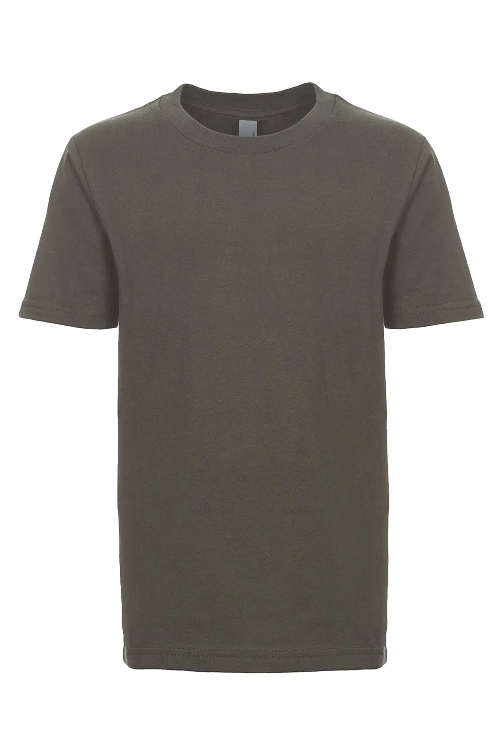 Next Level Youth Fine Jersey Short Sleeve Crewneck T-Shirt - Heavy Metal Grey