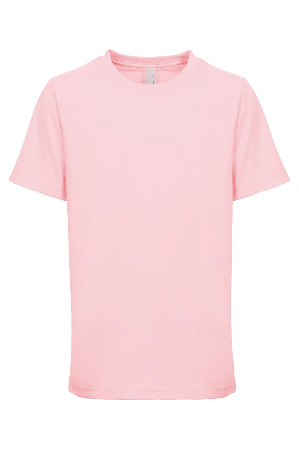 Next Level Youth Fine Jersey Short Sleeve Crewneck T-Shirt - Light Pink