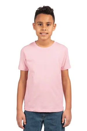 Next Level Youth Fine Jersey Short Sleeve Crewneck T-Shirt - Light Pink