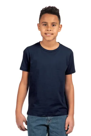 Next Level Youth Fine Jersey Short Sleeve Crewneck T-Shirt - Midnight Navy Blue