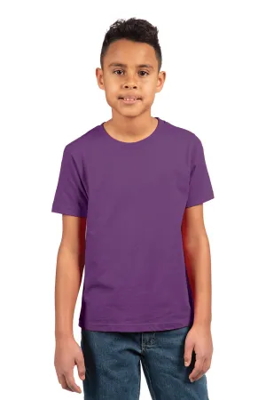 Next Level Youth Fine Jersey Short Sleeve Crewneck T-Shirt - Purple Rush
