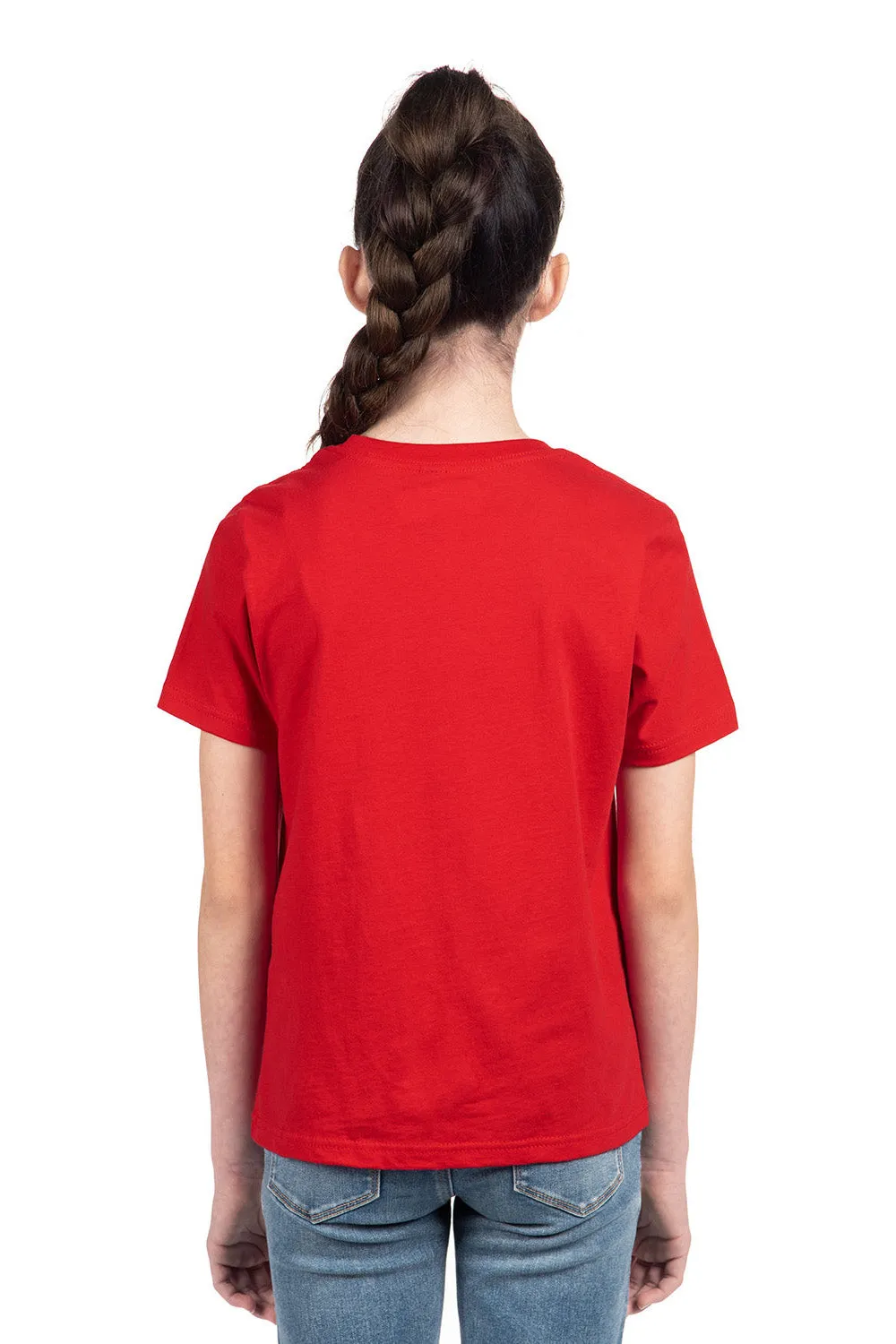 Next Level Youth Fine Jersey Short Sleeve Crewneck T-Shirt - Red