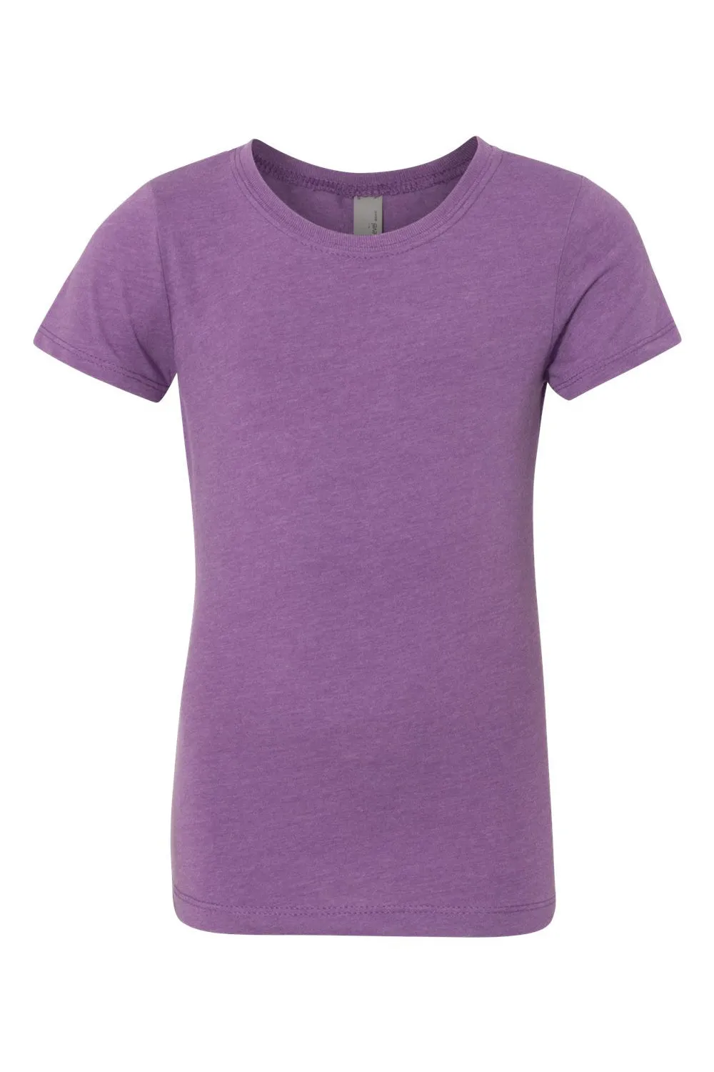 Next Level Youth Princess CVC Jersey Short Sleeve Crewneck T-Shirt - Purple Berry
