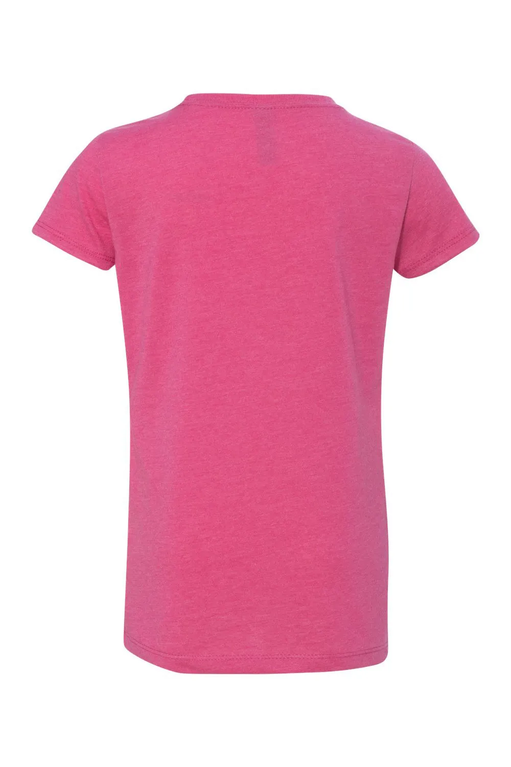 Next Level Youth Princess CVC Jersey Short Sleeve Crewneck T-Shirt - Raspberry Pink