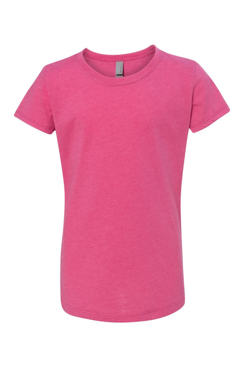 Next Level Youth Princess CVC Jersey Short Sleeve Crewneck T-Shirt - Raspberry Pink