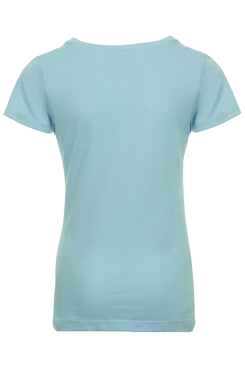 Next Level Youth Princess Fine Jersey Short Sleeve Crewneck T-Shirt - Cancun Blue