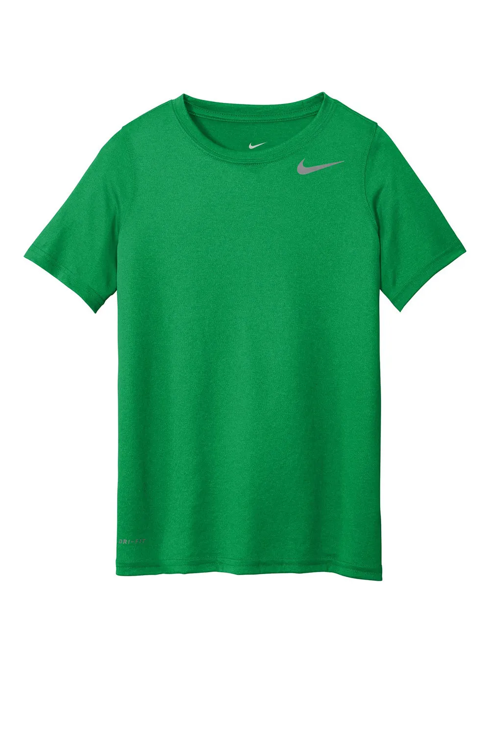 Nike Youth Legend Dri-Fit Moisture Wicking Short Sleeve Crewneck T-Shirt - Apple Green