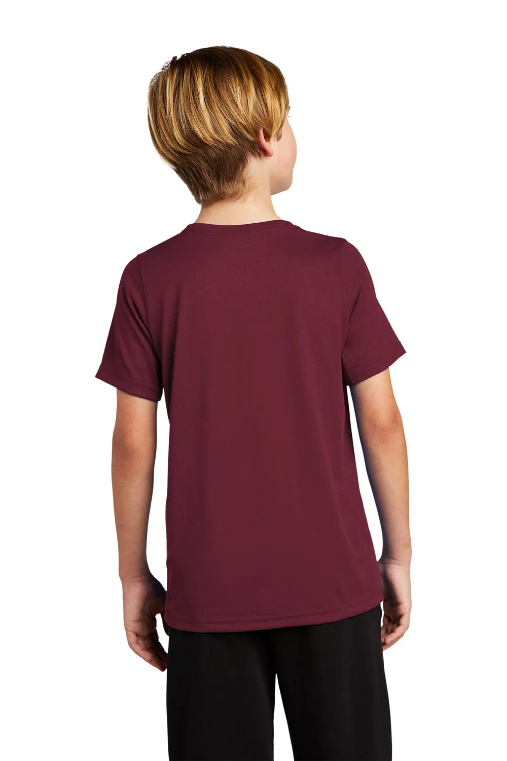 Nike Youth Legend Dri-Fit Moisture Wicking Short Sleeve Crewneck T-Shirt - Deep Maroon