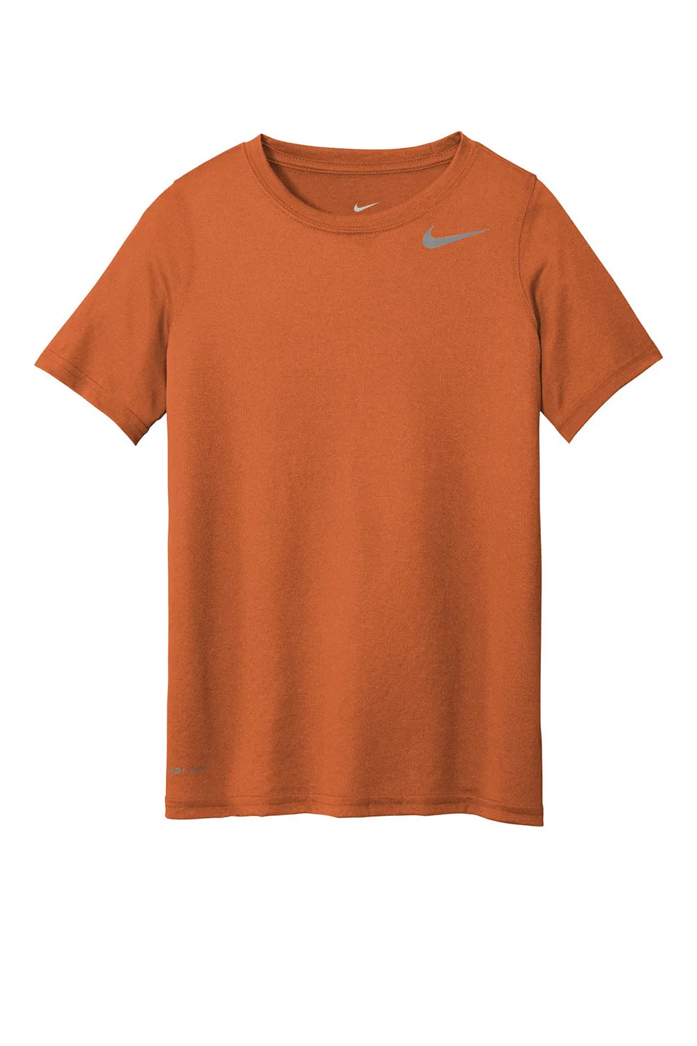 Nike Youth Legend Dri-Fit Moisture Wicking Short Sleeve Crewneck T-Shirt - Desert Orange