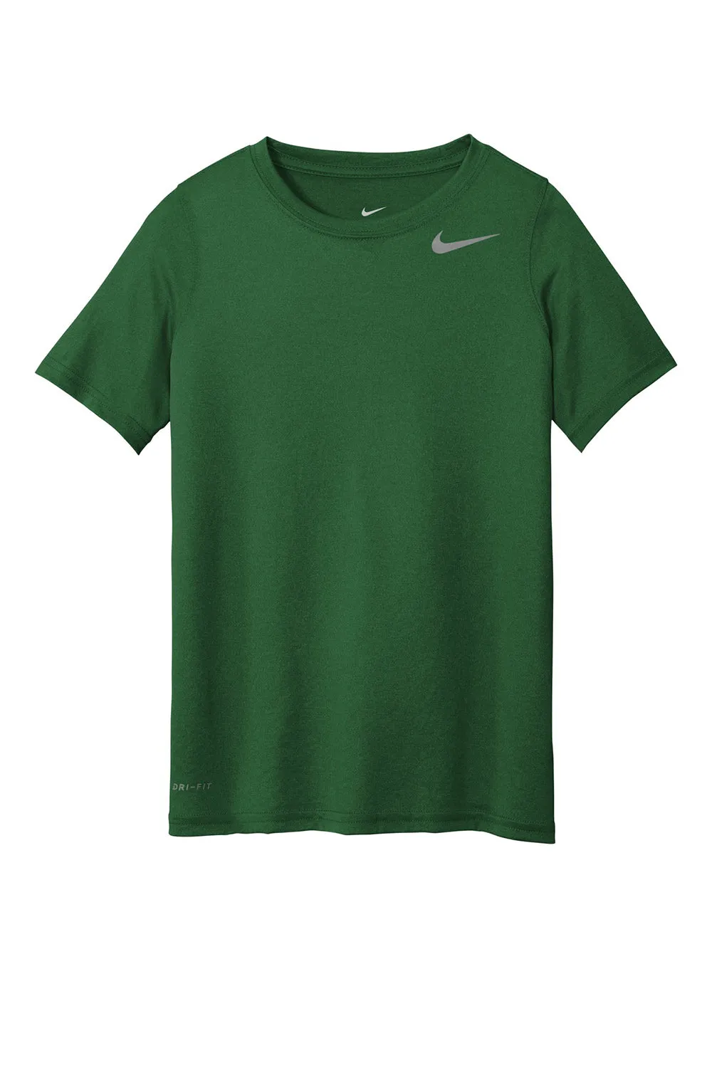 Nike Youth Legend Dri-Fit Moisture Wicking Short Sleeve Crewneck T-Shirt - Gorge Green