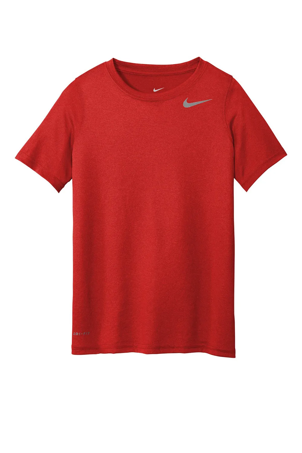 Nike Youth Legend Dri-Fit Moisture Wicking Short Sleeve Crewneck T-Shirt - University Red
