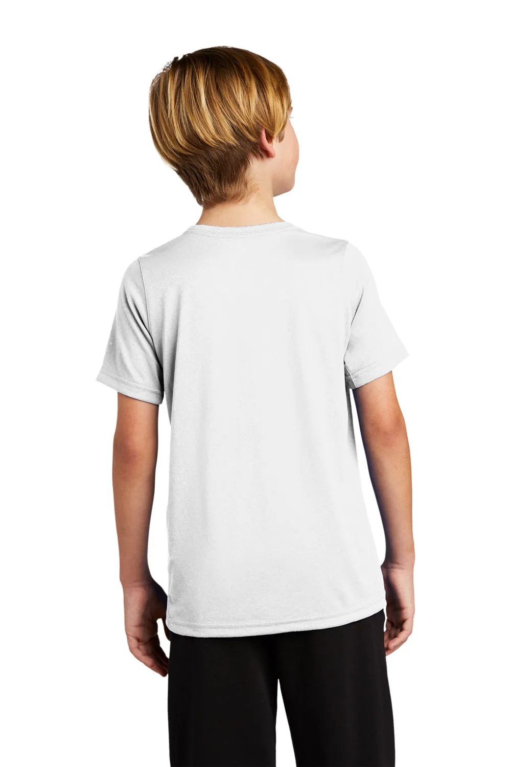 Nike Youth Legend Dri-Fit Moisture Wicking Short Sleeve Crewneck T-Shirt - White